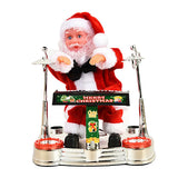 Christmas Electric Music Santa Claus Doll Playing Piano Ornament For Christmas Decorations for V1294-YM0523-10317368