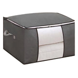 Clothes Storage Bags Fabric Foldable Blanket Storage Container Closet Organizer with Clear Window V1294-YM0901-3117250021311