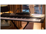 Black Digital Portable Keyboard Pack With Headphones, Stool, 61 Keys, 255 Voices, Adjustable Height LSB-69025