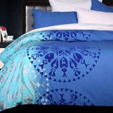 Accessorize Navajo Blue Quilt Cover Set Single V442-HIN-QUILTCS-NAVAJO-BLUE-SB