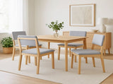 Levede Dining Chairs 4 Upholstered Kitchen Chair CH1143-2-NTX2