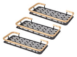 Shower Storage Rack 3 Layers Punch Free Rectangle Aluminum Shower Shelf Basket for Home Bathroom V1294-YM3112220070412-0421