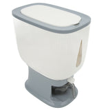 Household Rice Dispenser Large Capacity Automatic Rebound Food Grain Storage Container with Cup Grey V1294-YM0716-3118220094012