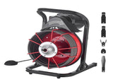 Drain Cleaner Machine 23m x 13mm, Sewer Snake Auger Manual Feed with 4 Cutters & Air-activated Foot V952-SDJJKLSGDSTJGDO6A002V3
