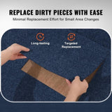 Carpet Tiles Peel and Stick, Squares Self Adhesive Carpet Floor Tile, Soft Padded Carpet Tiles, Easy V952-ZZFKDT2424YCU83VVV0