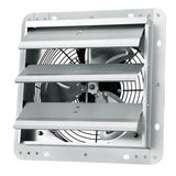 Shutter Exhaust Fan, 254 mm High-speed 1400RPM 753 CFM, Aluminum Wall Mount Attic Fan with AC-motor, V952-BYCSPQSDJAC10PBM8V3