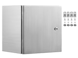 Steel Electrical Box, 40x30x15 cm, 304 Stainless Steel Electrical Enclosure Box, Wall-Mounted V952-BXGDQX16X12XVGLJZV0