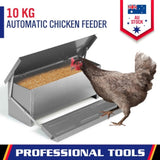 10KG 12.5L Garden Farm Automatic Food Storage Box Stand Chicken Feeder Poultry V465-V51006