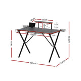 Artiss Gaming Desk Computer Desks 105CM GTABLE-B-105-BK