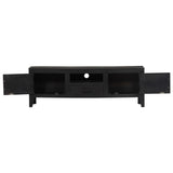 Tv Cabinet Black 118x30x40 Cm Solid Mango Wood 43_247985