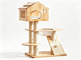 Natural Solid Wood Eco Cat Tree V1408-B01