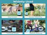 Portable for Camping with 7 Spray Modes, Hand Press Camping with Removable Hose and V1107-132-03155