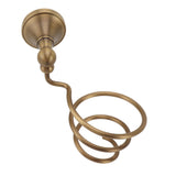 Hair Dryer Holder Wall Mounted Copper Hair Dryer Storage Rack Holder Spiral Hair Care Tools Hanger V1294-YM0901-3112230057211