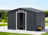 Giantz Garden Shed Outdoor Storage 2.15x1.3M Tool Workshop House Shelter Sliding Door SHED-GAB-4X7-AB