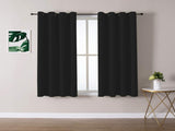 2X Blockout Curtains 100% Blackout Window Curtain Draperies Pair Eyelet 3 Layers 132CM V201-W12861953