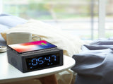 Laser Alarm Clock with Wireless Charging & Bluetooth V1031-SPK-WCALC-118