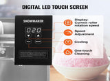 Commercial Snowflake Ice 276LBS/24H Snowflake Ice Maker, Stainless Steel Ice Shaver V952-FLXNBJFLLEDPOLJG2V3