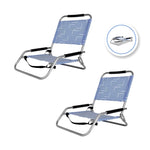 2pc Lazy Dayz Foldable Beach Chair - Makena V915-LD0005