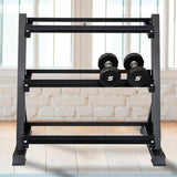 Dumbbell Rack Storage Stand Hex Weight Heavy Duty 3 Tier Wide Home Gym Fitness V63-837171
