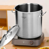 SOGA 21L Stainless Steel Stock Pot with One Steamer Rack Insert Stockpot Tray STOCKPOT30CM-1XRACK28CM