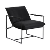 Artiss Armchair Lounge Chair Sling Black UPHO-G-ARM01-FLD-BK
