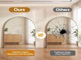 Embellir Arch Wall Mirror, Decorative Silver Mirrors, 86x81cm Bathroom Vanity Mirror, Slim MM-E-WALL-OVAL-SR-8186