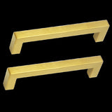 15x Brushed Brass Drawer Pulls Kitchen Cabinet Handles - Gold Finish 128mm V63-835831