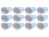 12PCS Light Blue Dot Pattern Imitation Ceramic Water Cup Drinking Mug for Restaurant School Gift V1294-YM0901-3118210153011