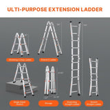 VEVOR Telescoping Ladder A Frame 10 FT Extension Multi-Function for Homework V952-DGNAZXYST33MM1GBIV0