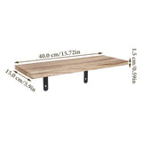 Wall Mounted Floating Shelves Solid Wood for Home V1369-AZ3-W-18088