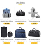 Blue Multi-Functional Travel Duffel Bag with Suit Storage, Foldable Garment Bag for Business Trips V888-ELOSUNG12327