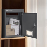 Through The Wall Drop Box, Heavy Duty Steel Through the Wall Mailbox with 2.8-7.9" 13" Combination V952-CQXBX1256316FDZEXV0