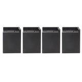4PCS Sofa Risers Square 4in Porose Bed Lifts Furniture Risers for Fixing Small Pointy Feet Black V1294-YM0716-3117220169111