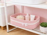 Large Woven Storage, Holiday Gift Storage with Handles for Living Room Shelves, Bow V1189-LWWAL-20260401-07079