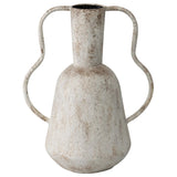 Artisan Aged Vase w Abstract Handles 33cm V637-92114VSE