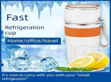USB Heated Cooling Smart Cup, Fast Cooling 010&degC Heating Up to 50&degC, Portable Thermostatic Cold V1197-JD-042302