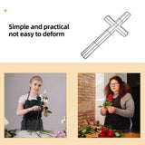 5Pcs Metal Cross Wreath Frames Black Wire Form for Holiday Party Floral Wreath Decorations V1370-AZ4-14294