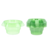 10pcs Green Cloches Plastic Plant Round Cover Reusable Plant Seed Humidity Domes for Home V1294-YM0703-3111230108211