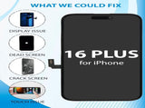 iPhone 16 Plus Screen Replacement, 6.7 Inch Incell LCD Display Touch Screen Digitizer, Comes with V1293-0143877452708