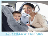 2 Pcs Car Pillow for the Back Seat 28 x 18 in Sleeping Reading Pillows for Long Distance V1258-DP02-C-2251