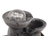 LED Illuminated Tabletop Waterfall Flowing Water Fountains with Ball for Home Office Feng Shui V1294-YM0901-3111200179311