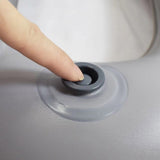 Inflatable Portable Raised Seat With Base For Enhanced Bathroom And Comfort V1366-AZ2-W-16886