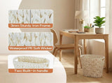 Wicker Trash Can,Bathroom Trash Can,Waterproof Wicker Waste for Bathroom,Narrow Small Waste V1258-DP02-F-948