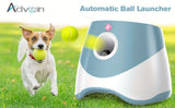 automatic ball launcher, ball thrower, rechargeable ball thrower, interactive toy, V1102-137-35024-BLU-L