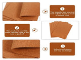 10Pcs Chocolate Cork Board Tiles Protective Wall Board for Reminder Messages V1369-AZ3-W-20237