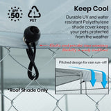 NEATAPET Shade Roof for 4x4m Dog Run Pet Enclosure, UV & Water Resistant, Silver colour V219-PETDGENTPA44S