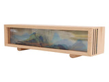 Desktop Lamp Box Rechargeable LED Acrylic Solid Wood Touch Control Stepless Dimming Landscape Night V1294-YM0901-3119240147111