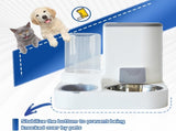 Automatic Pet Feeder and Water Bowl for Dogs and Cats - Grey - 1 Piece V1258-DP02-BOL-552