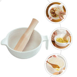 Grinding Bowl Tool SetFood Grinder Bowl White 1 Set for Families V1366-AZ2-W-12243