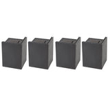 4PCS Sofa Risers Square 4in Porose Bed Lifts Furniture Risers for Fixing Small Pointy Feet Black V1294-YM0716-3117220169111